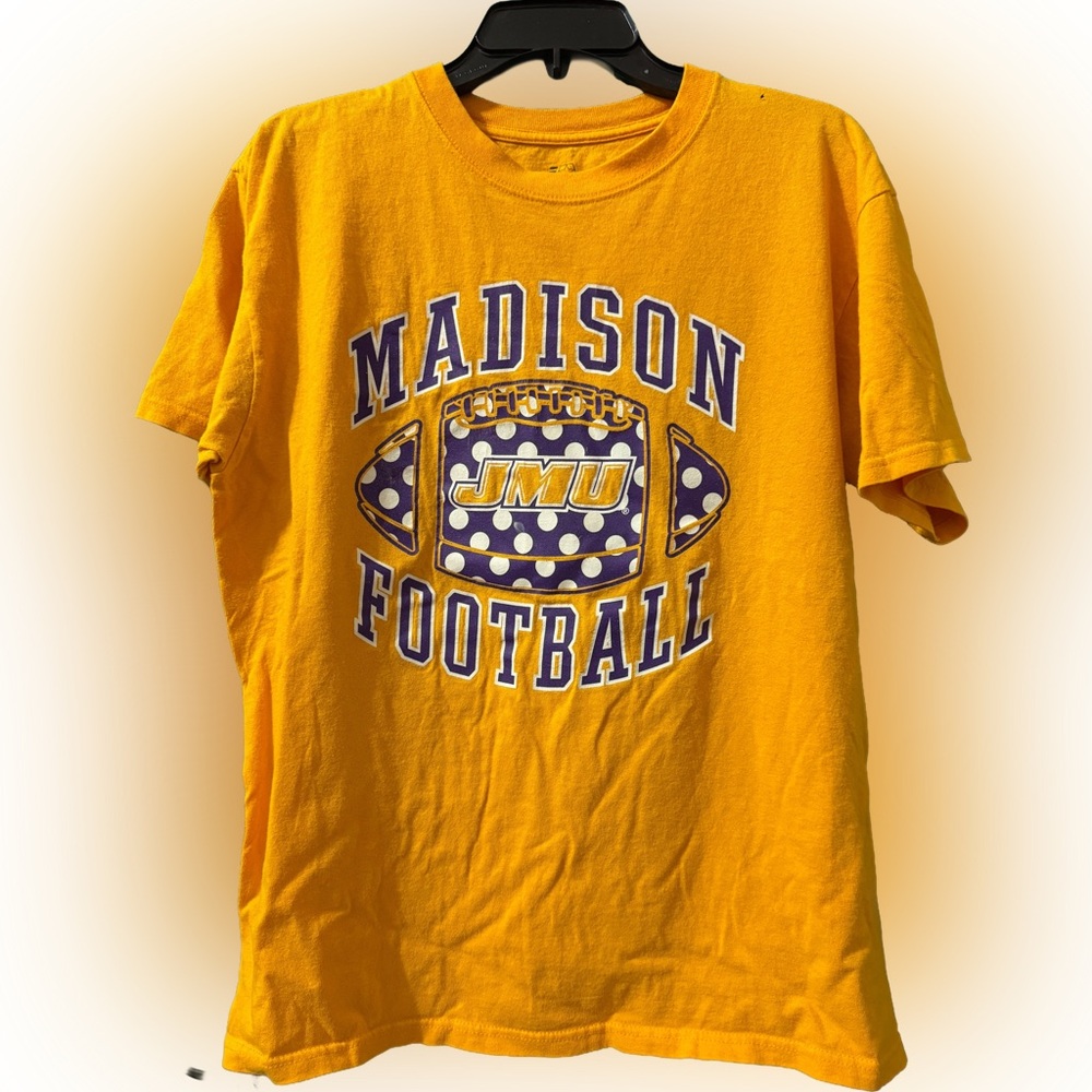 JMU James Madison University Dukes J. America Tee Shirt, Large